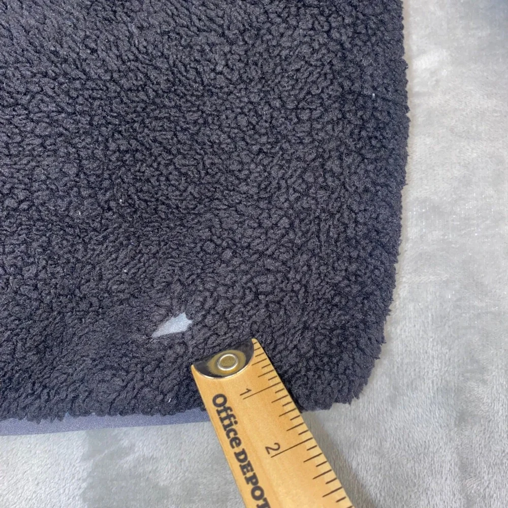 Eddie‎ Bauer Kids Reversible Puffer Fleece Hooded Jacket Gray Black